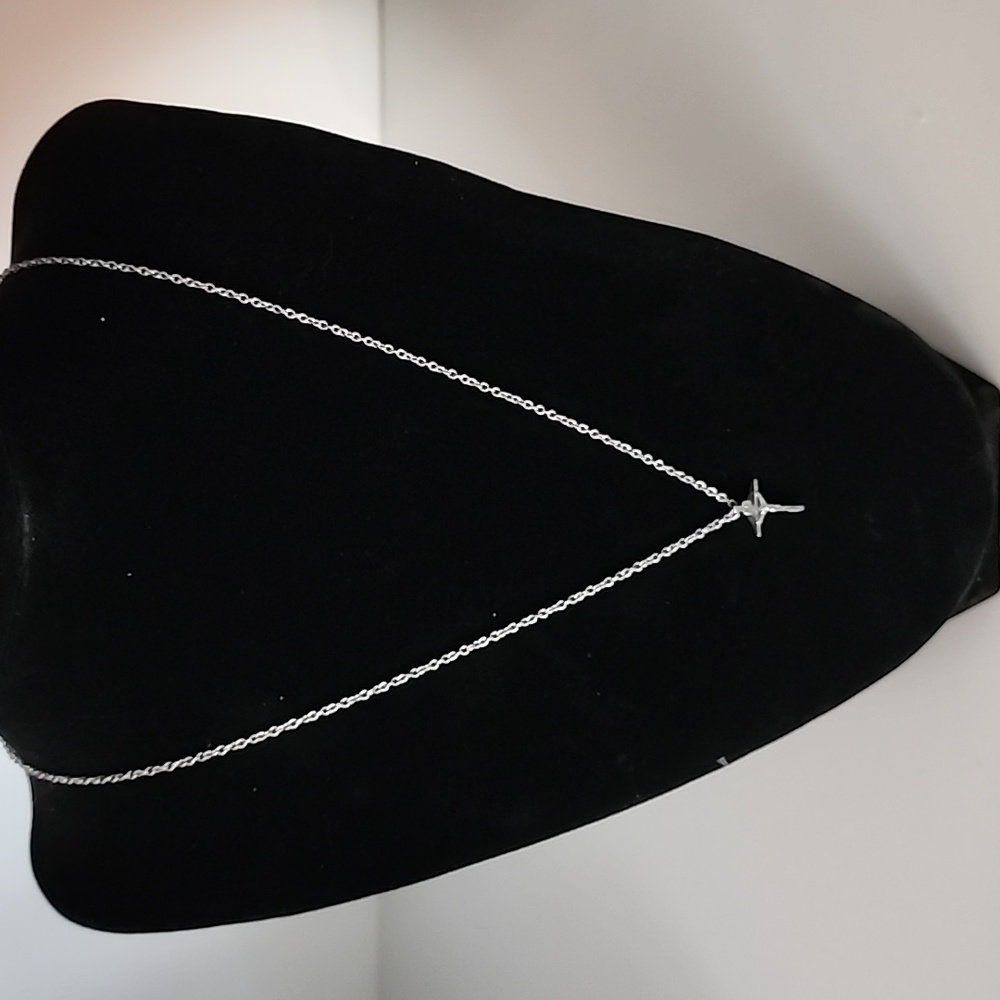 Silver crucifix necklace